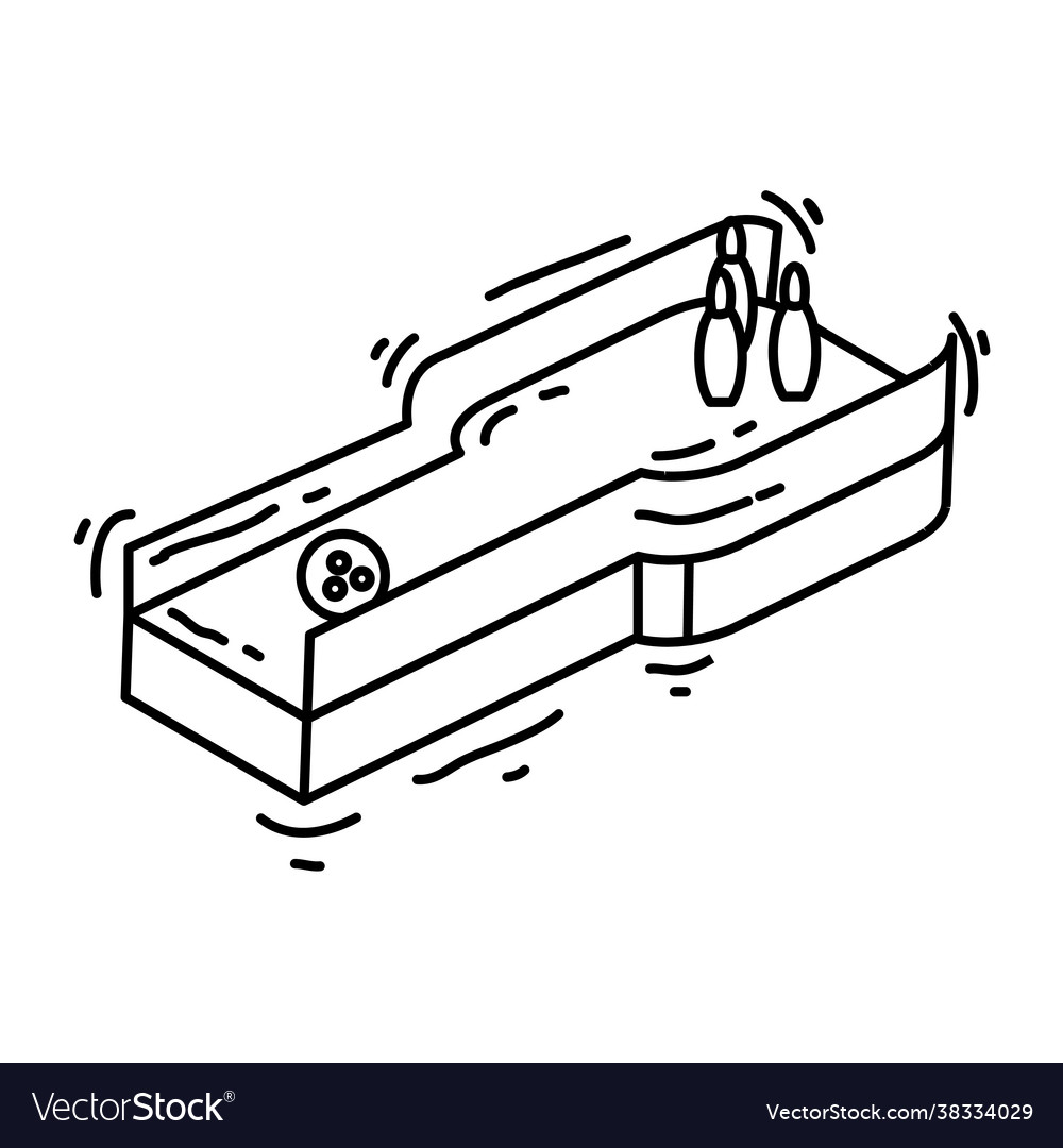 Playground kids bowling Royalty Free Vector Image