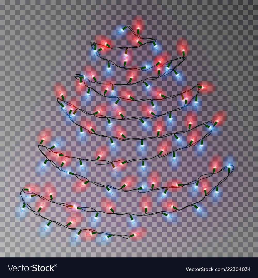 Christmas Color Tree Of Lights String Transpa Christmas Color Tree Of Lights String Transpa
