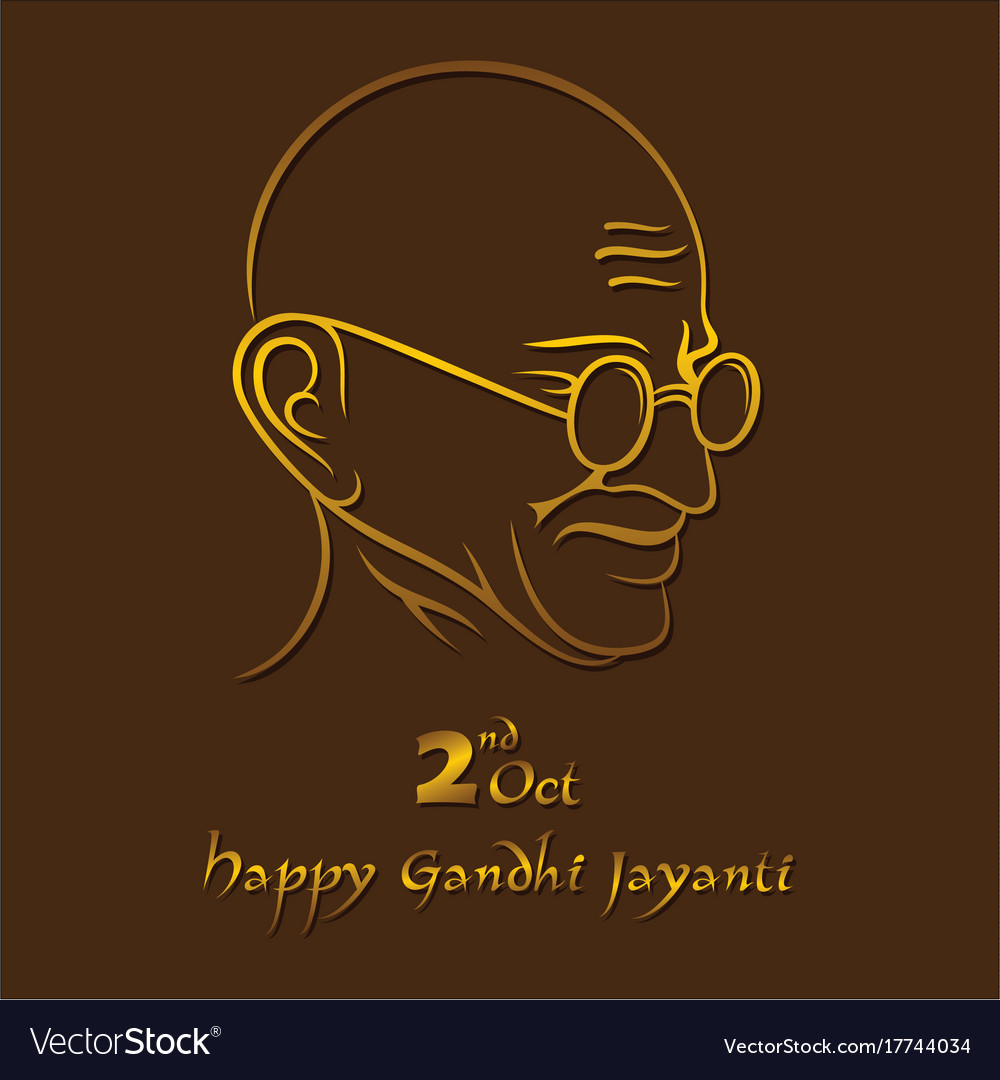 Download Poster of mahatma gandhi for gandhi jayanti Vector Image