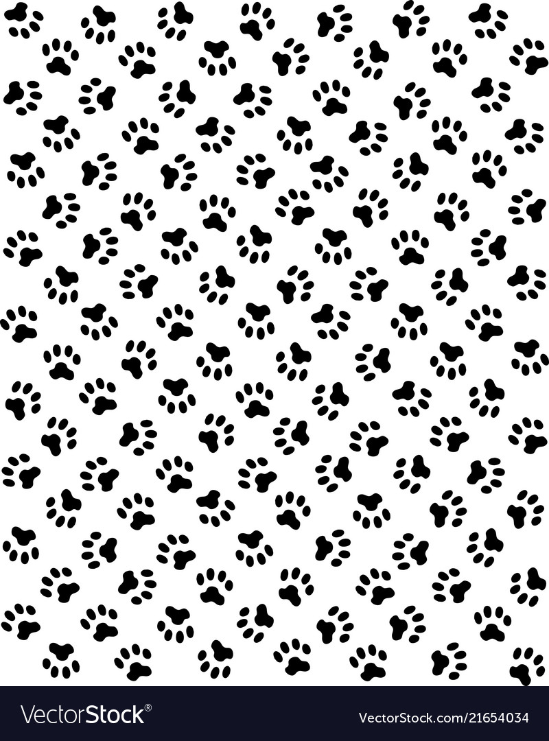 Print Of Dogs Paws Royalty Free Vector Image - Vectorstock