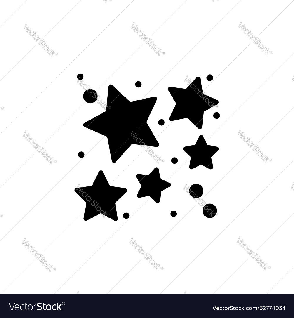 Star cluster icon simple sign