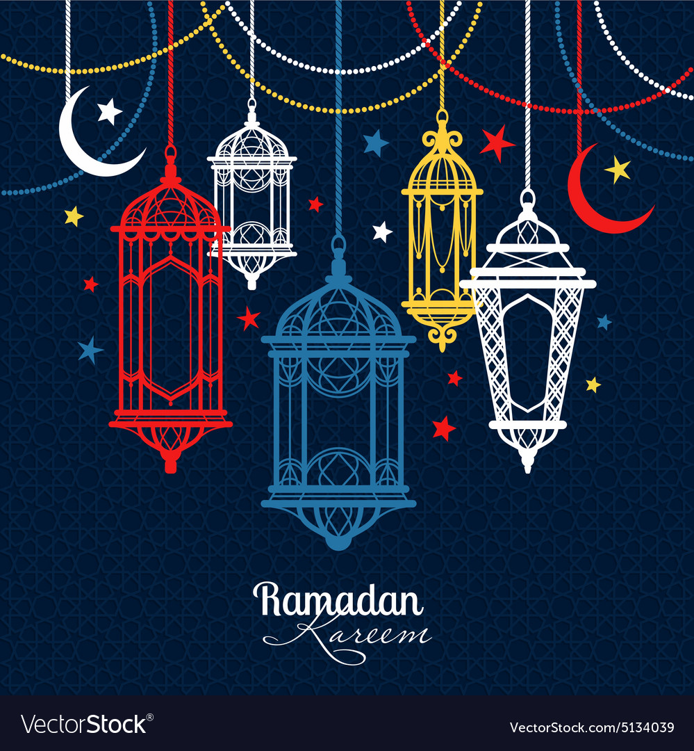 Ramadan Kareem Islamic background Royalty Free Vector Image