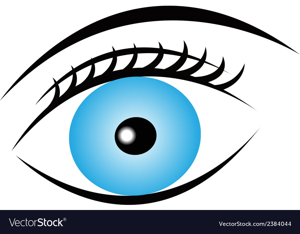 Blue eye Royalty Free Vector Image - VectorStock