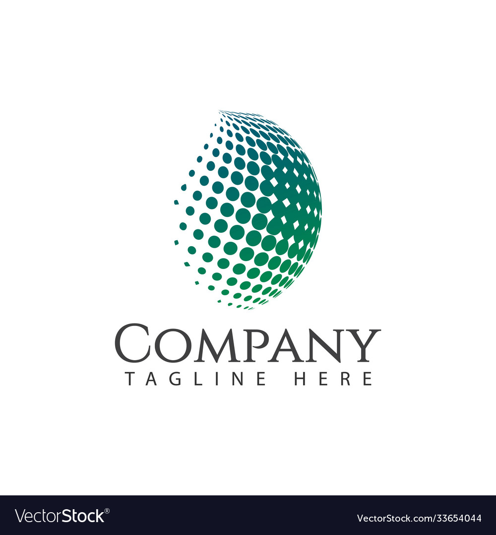 Company logo template design Royalty Free Vector Image