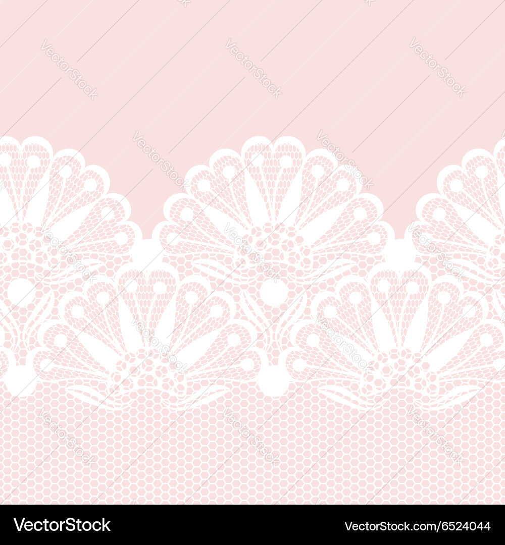 Decorative lacy border Royalty Free Vector Image
