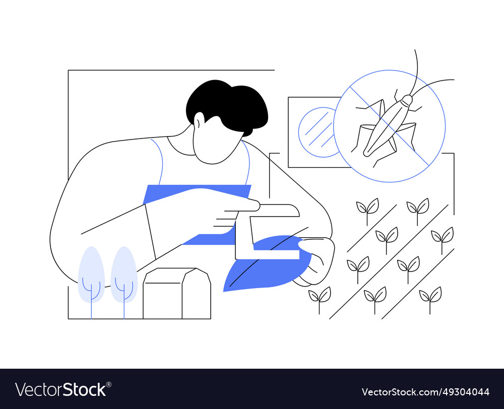 Integrated pest management abstract concept Vector Image