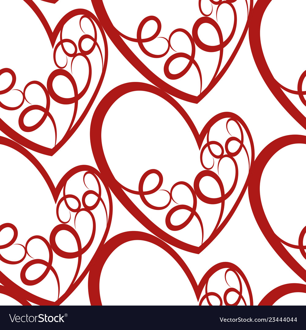 Seamless pattern with heart