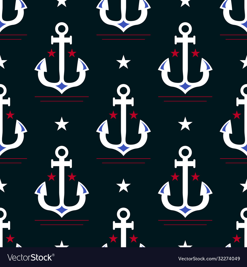 Anchor seamless pattern