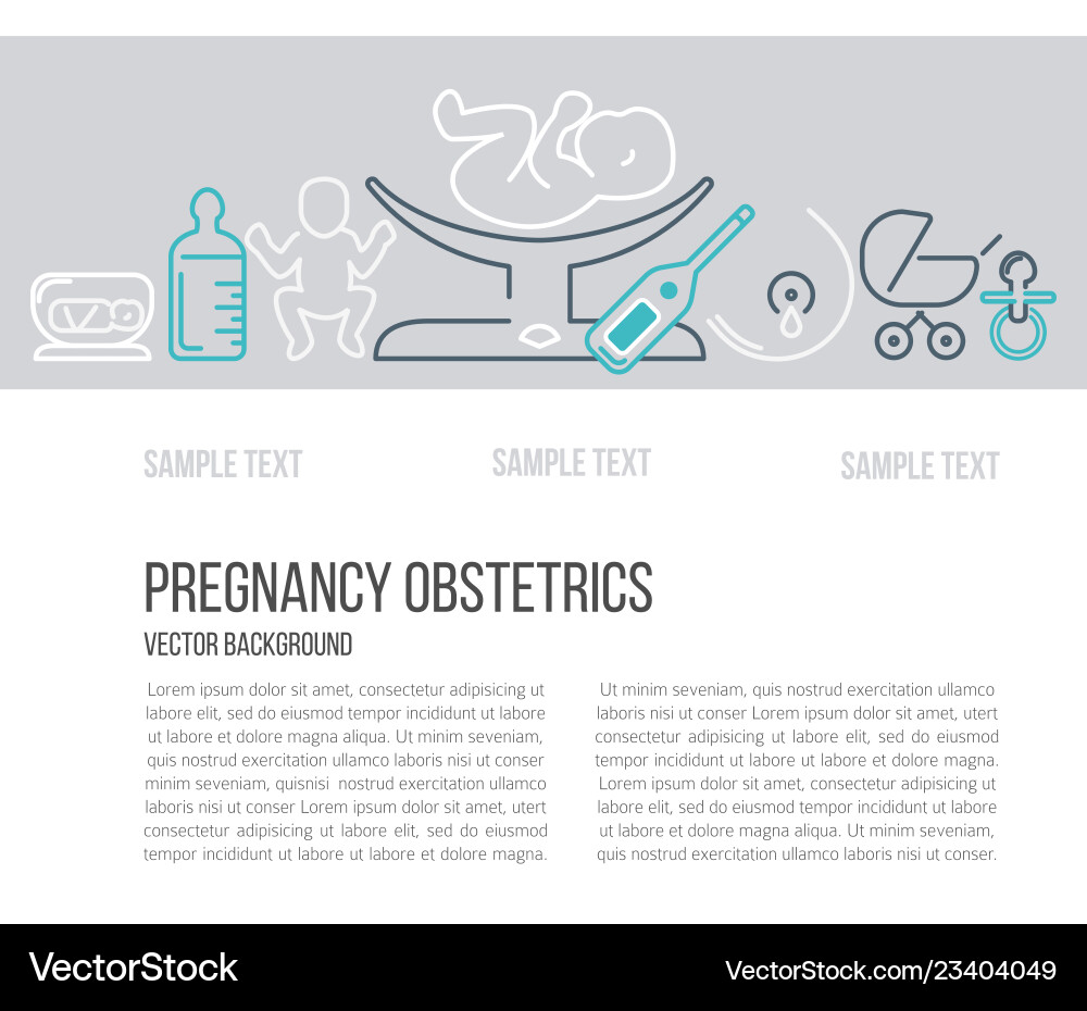 Banner Template With Different Research Symbols Vector Image