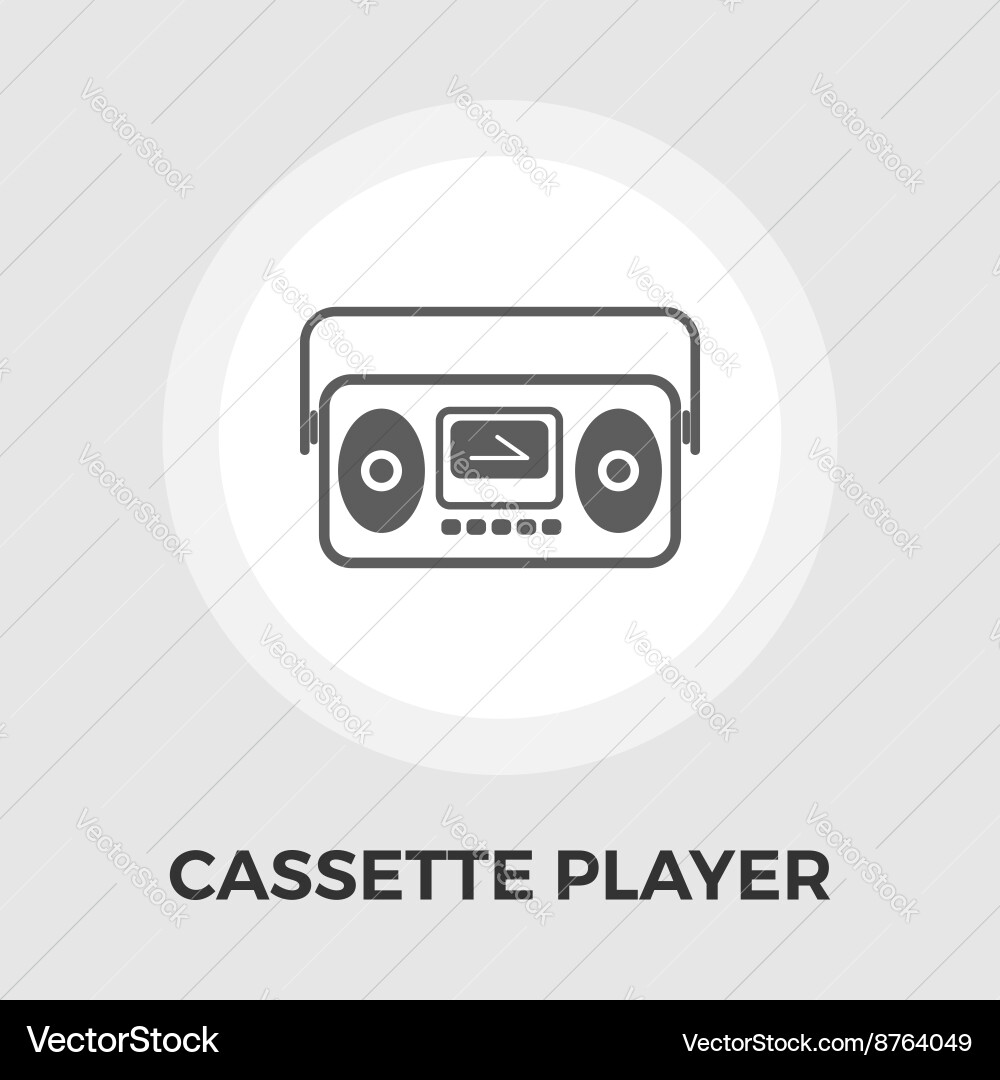 Boombox flat icon Royalty Free Vector Image - VectorStock