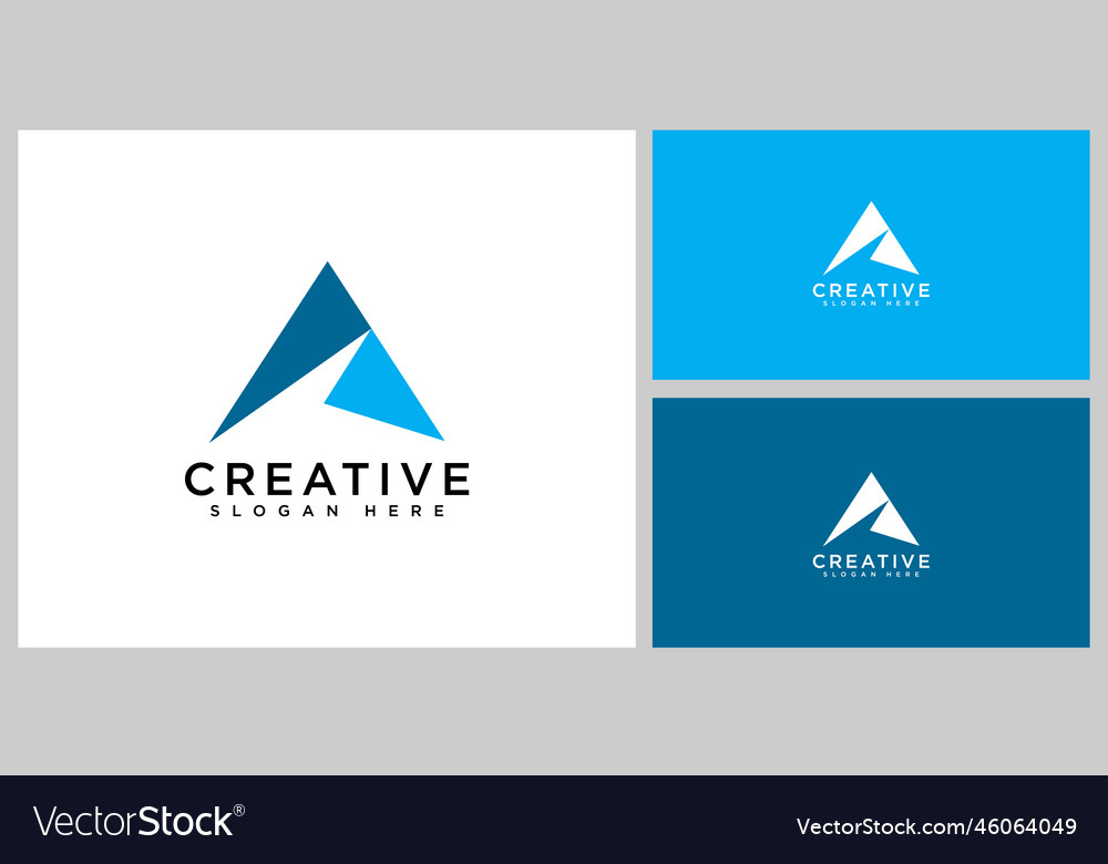 Initial letter a logo design