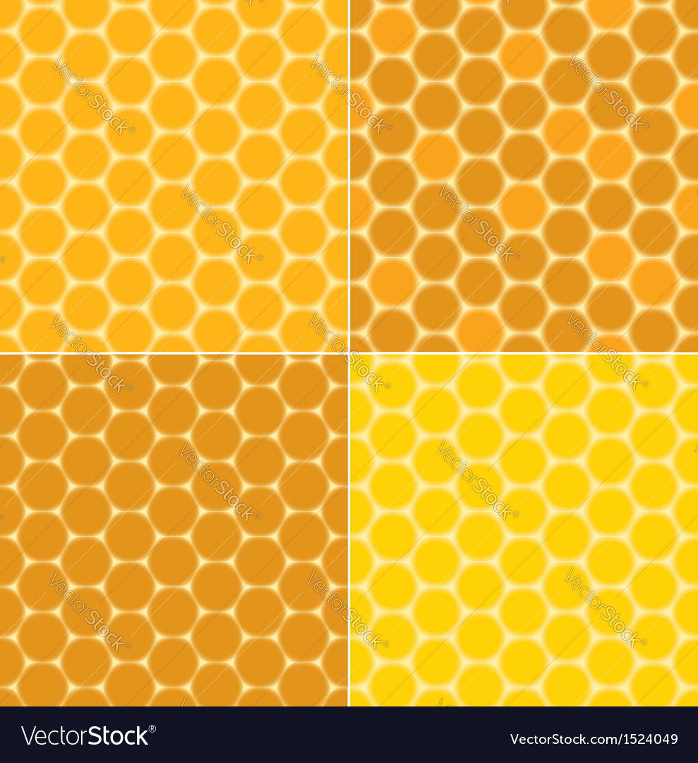 Seamless patterns - honeycombs