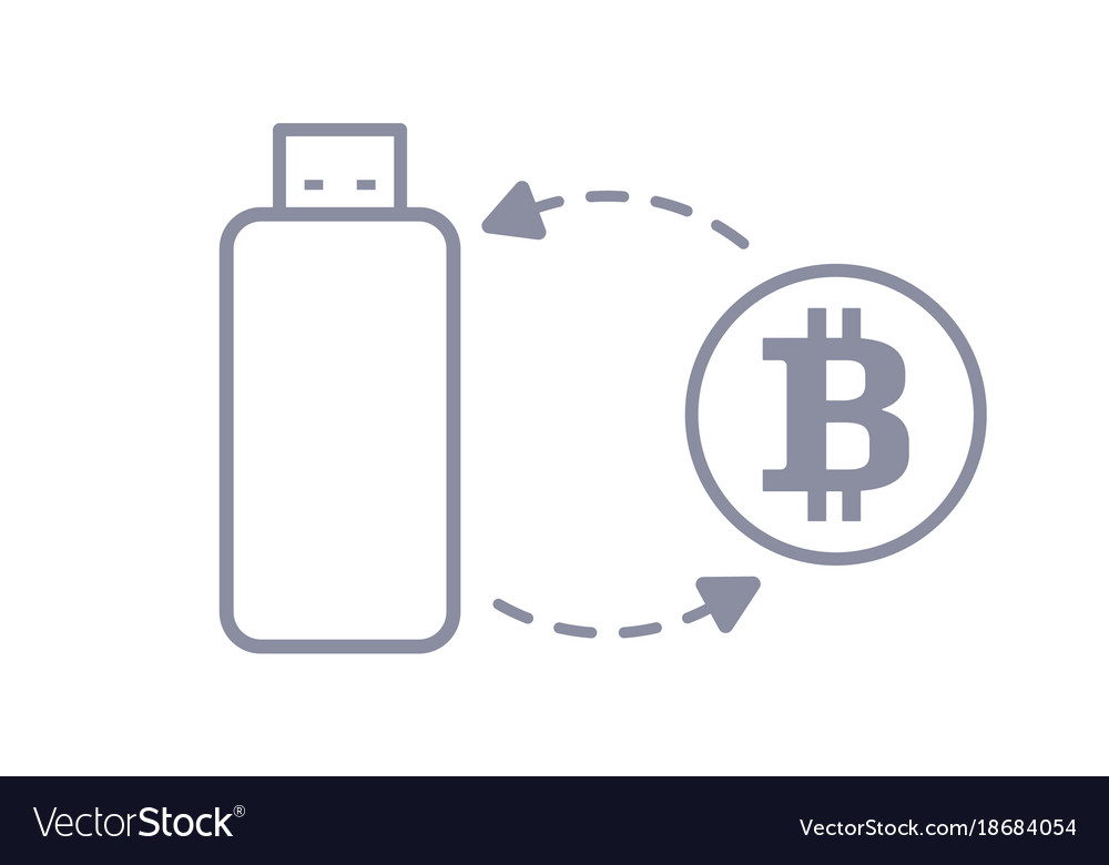 Bitcoin flash drive sync and storage line style