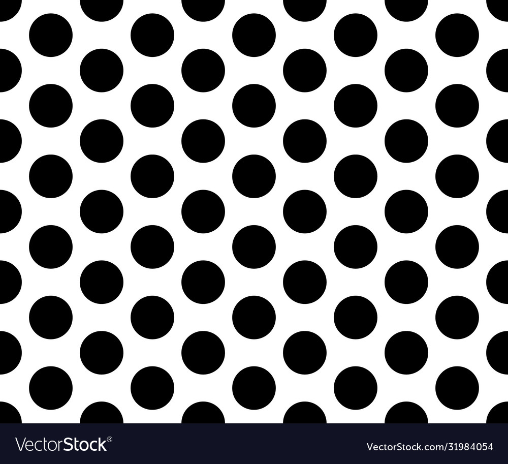 Black and white polka dot pattern abstract