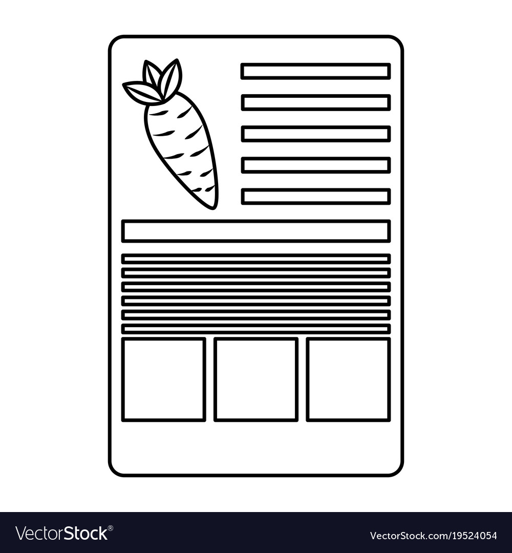 Carrot nutrition facts label template