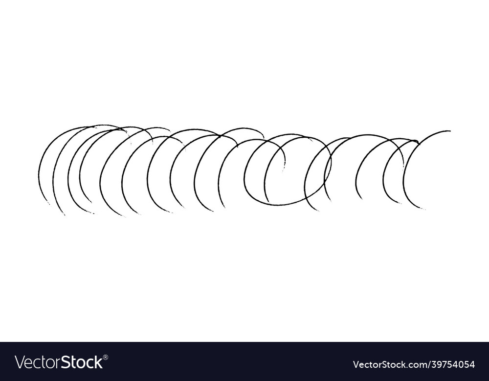 Curved lines hand-drawn