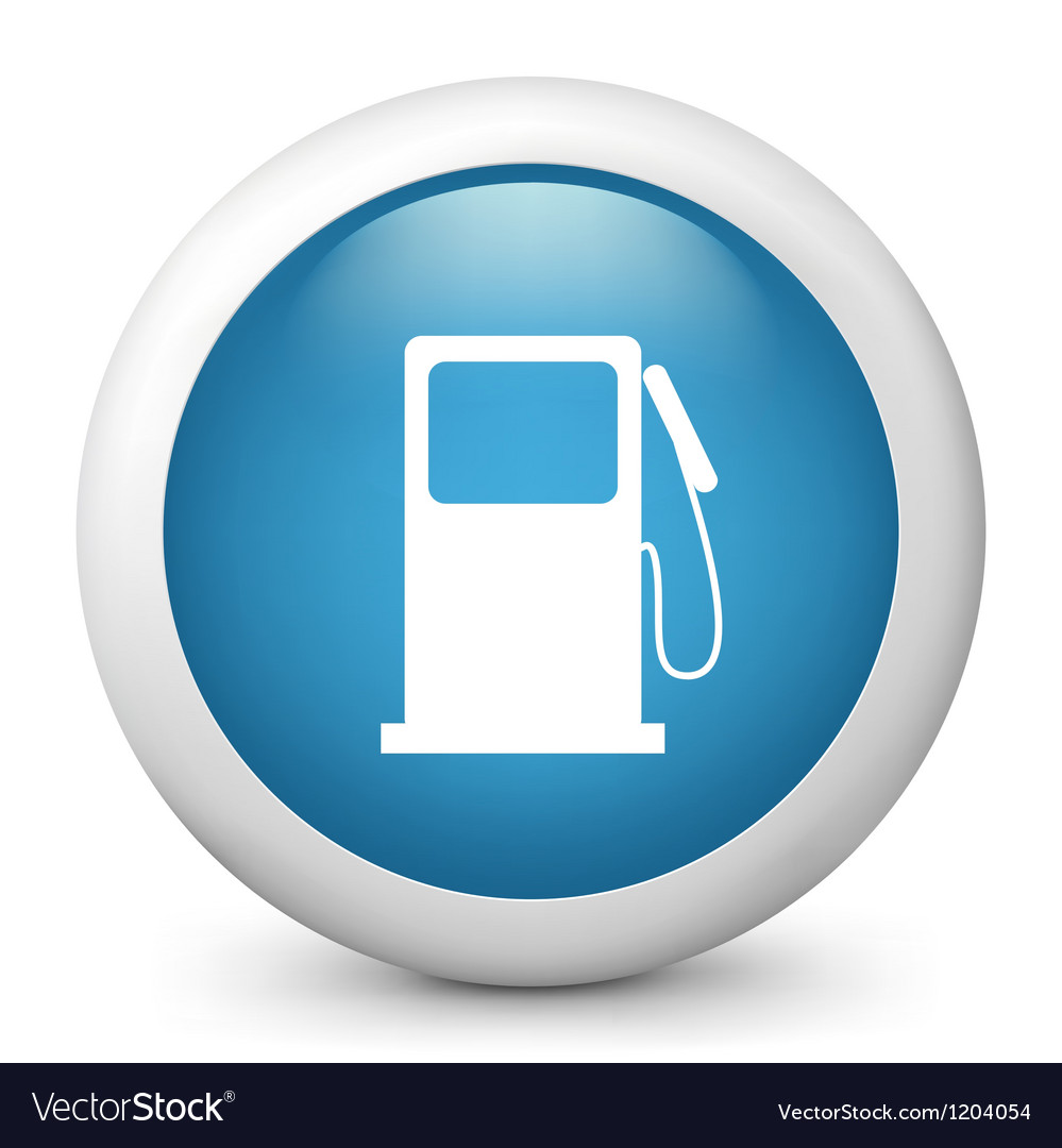 Gasoline station glossy icon