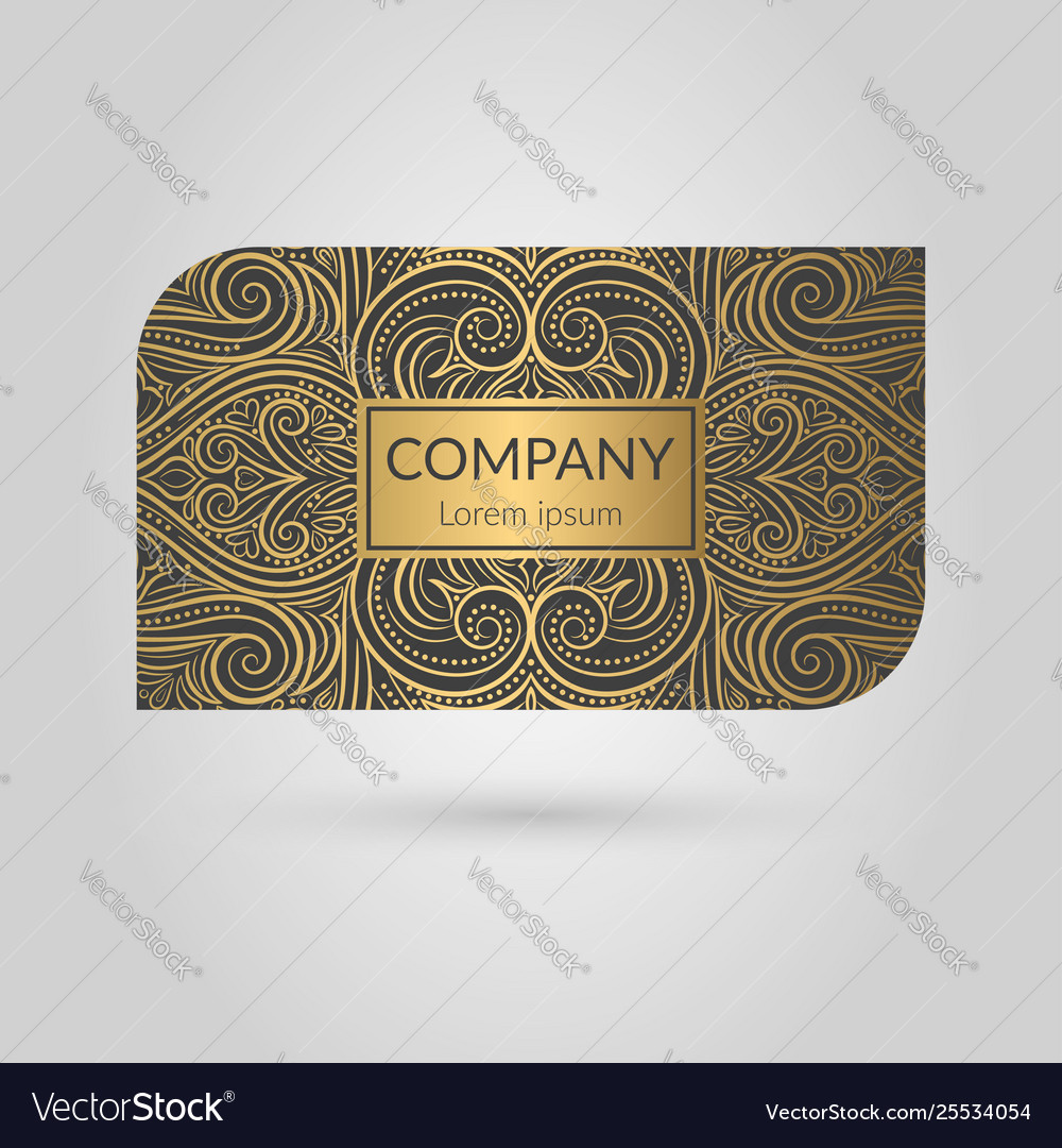 Gold Luxury Business Card Design