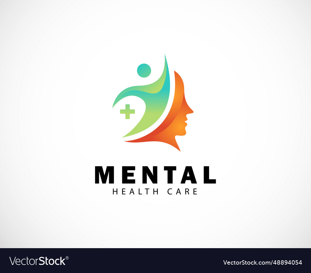 Man thinking health passion and success logo