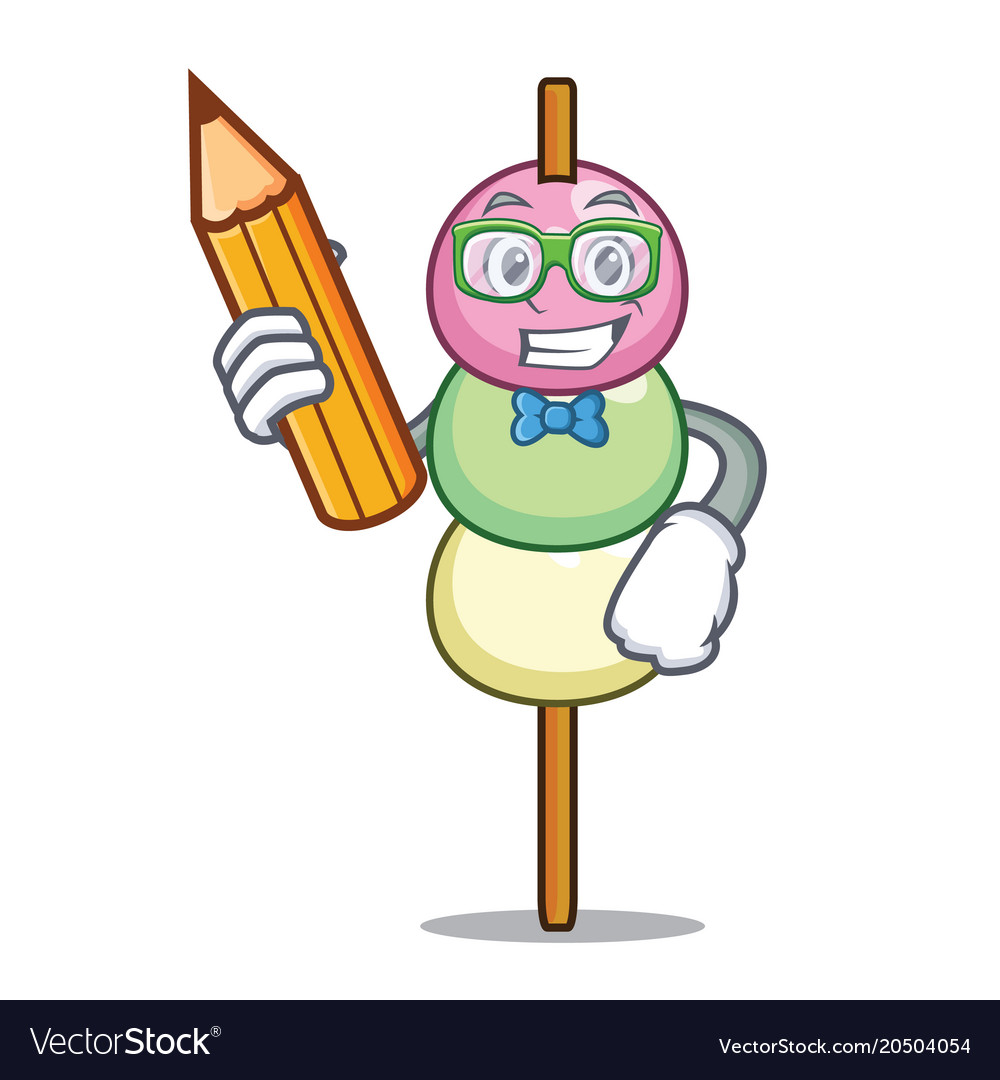 Student dango character cartoon style