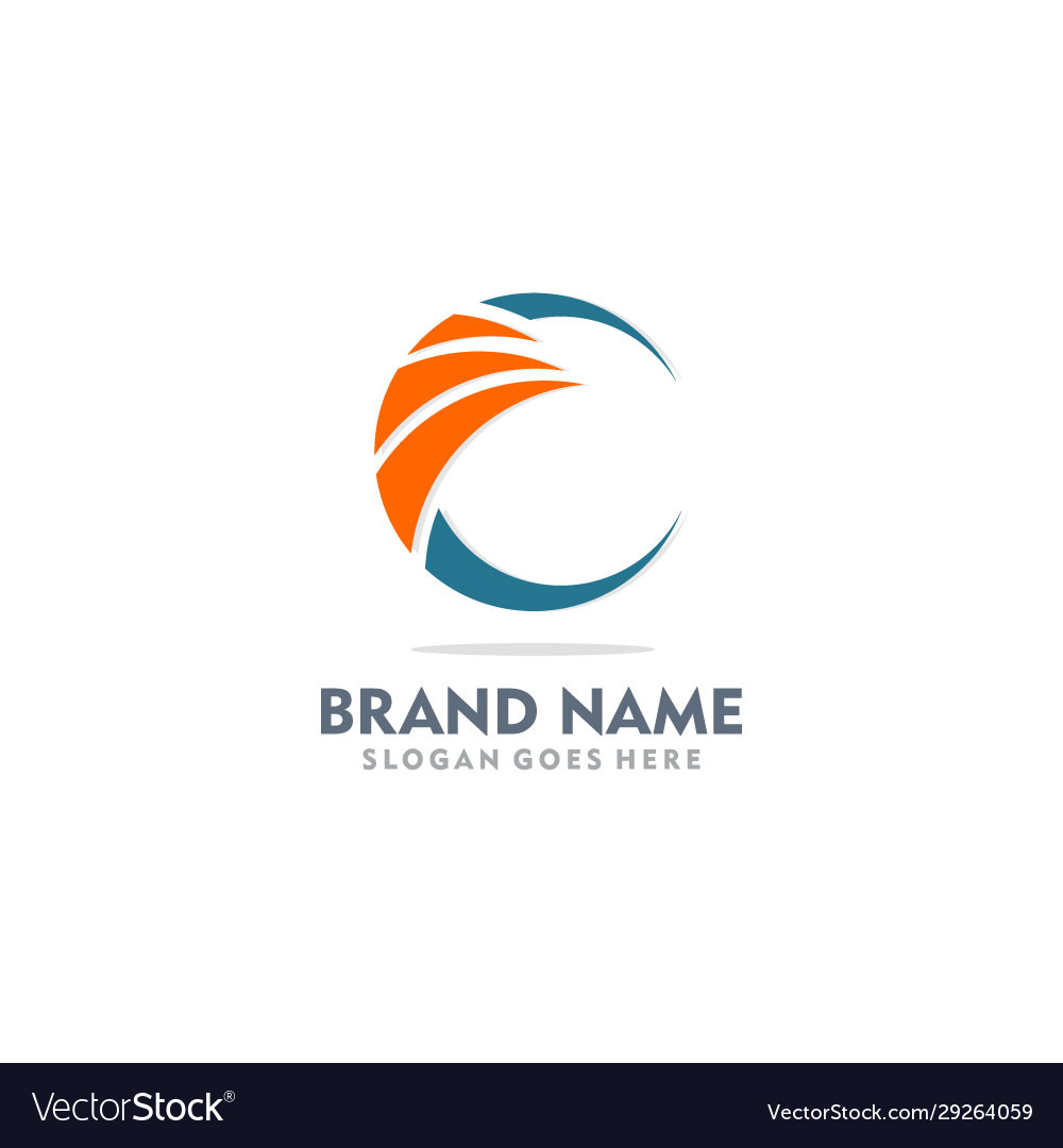 C initial abstract logo Royalty Free Vector Image