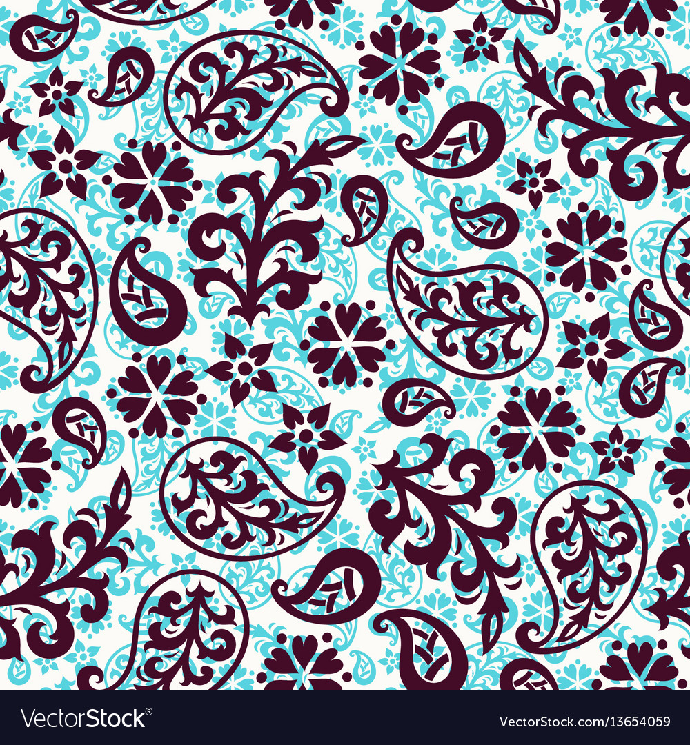 Seamless paisley pattern Royalty Free Vector Image