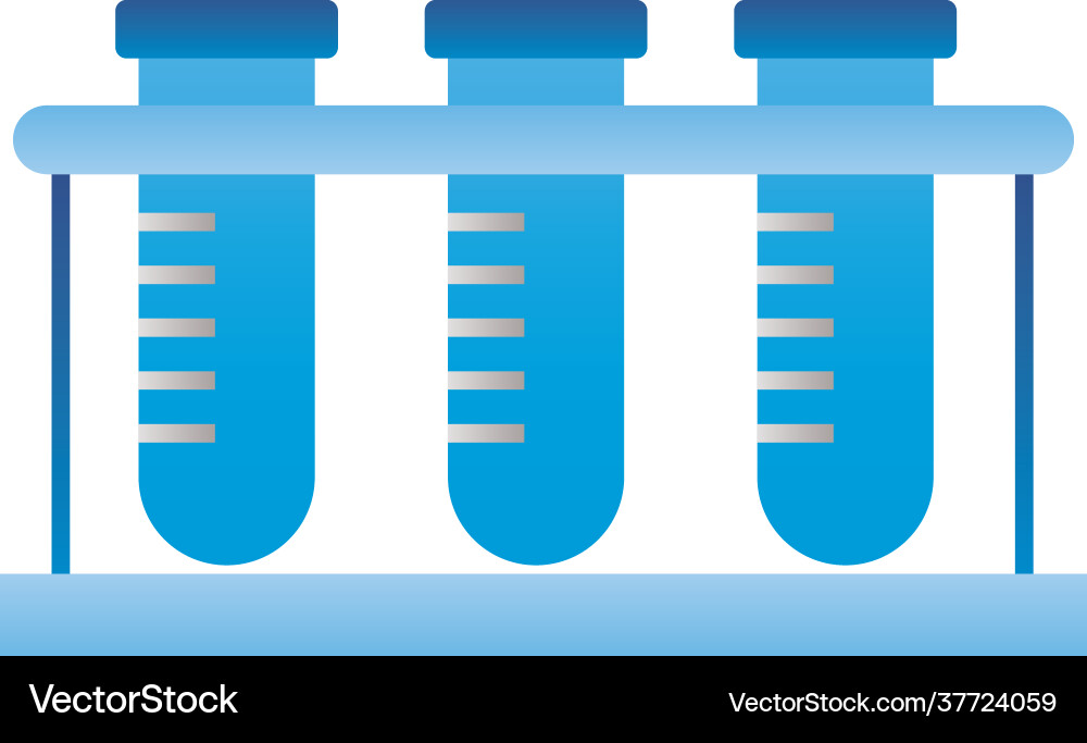 Tubes tests flasks Royalty Free Vector Image - VectorStock