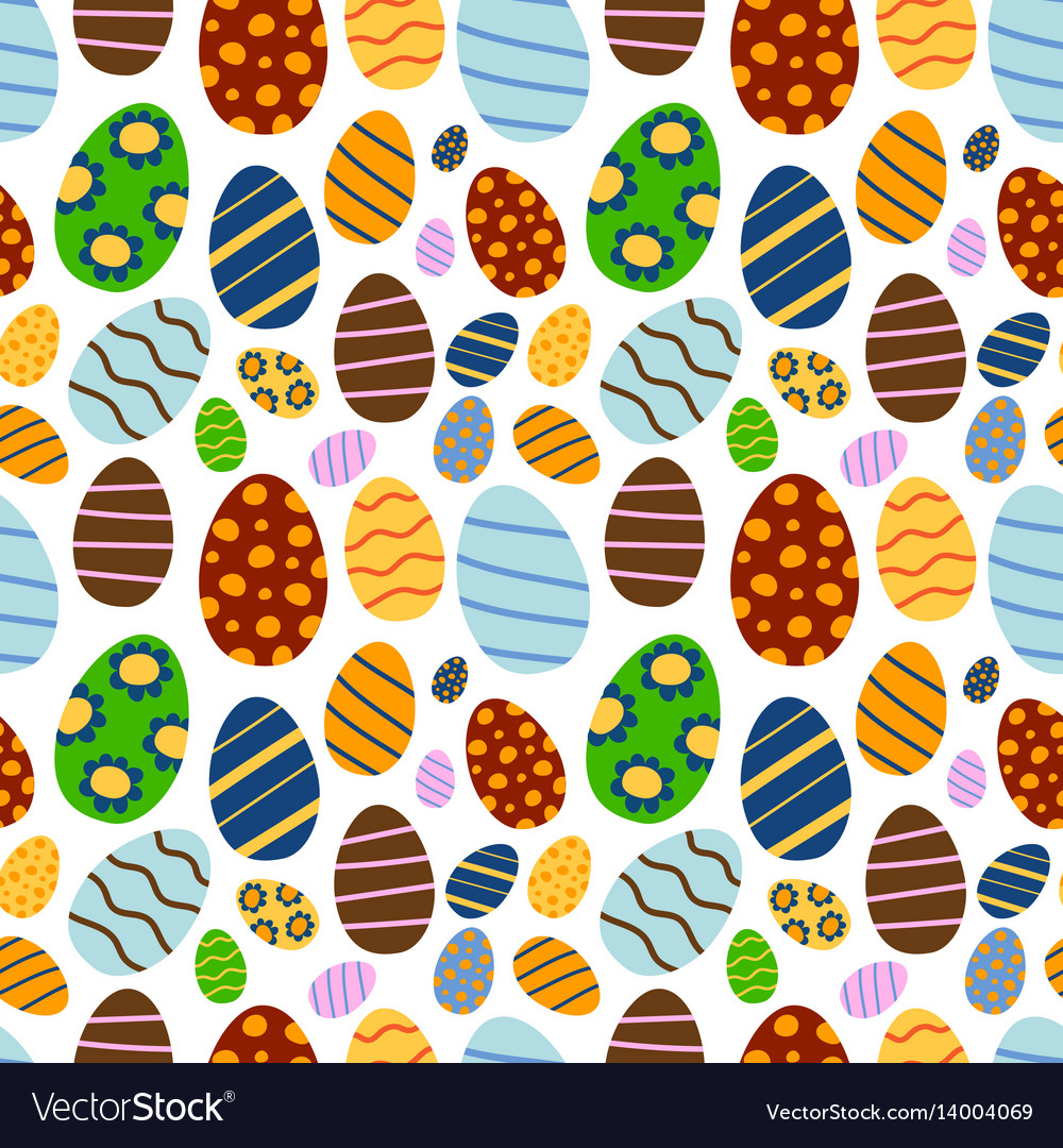 Easter seamless pattern background retro vintage