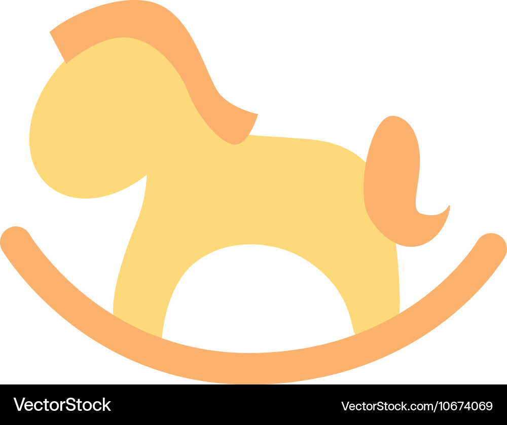 Horse baby toy Royalty Free Vector Image VectorStock