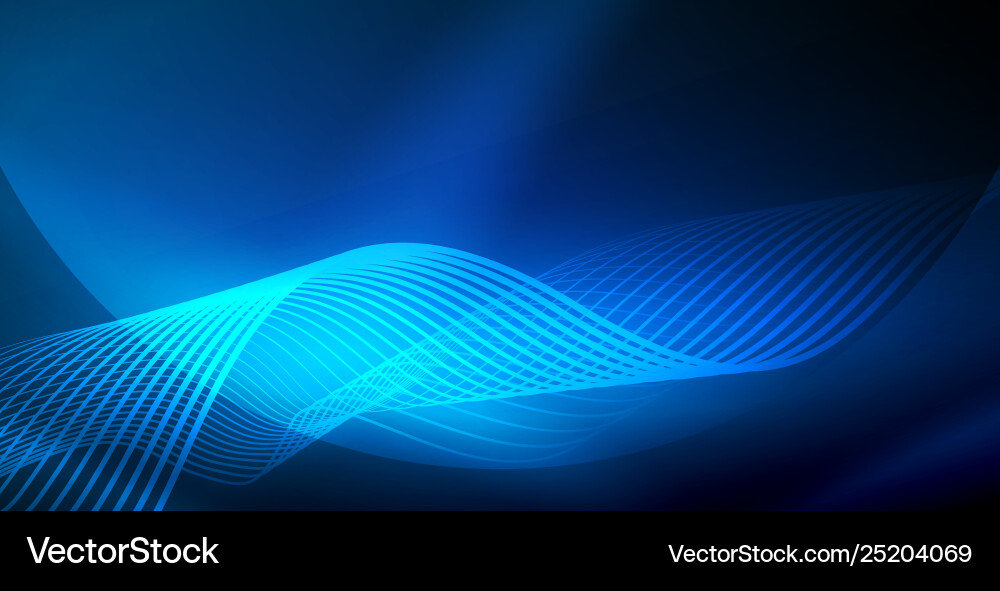 Neon wave background Royalty Free Vector Image