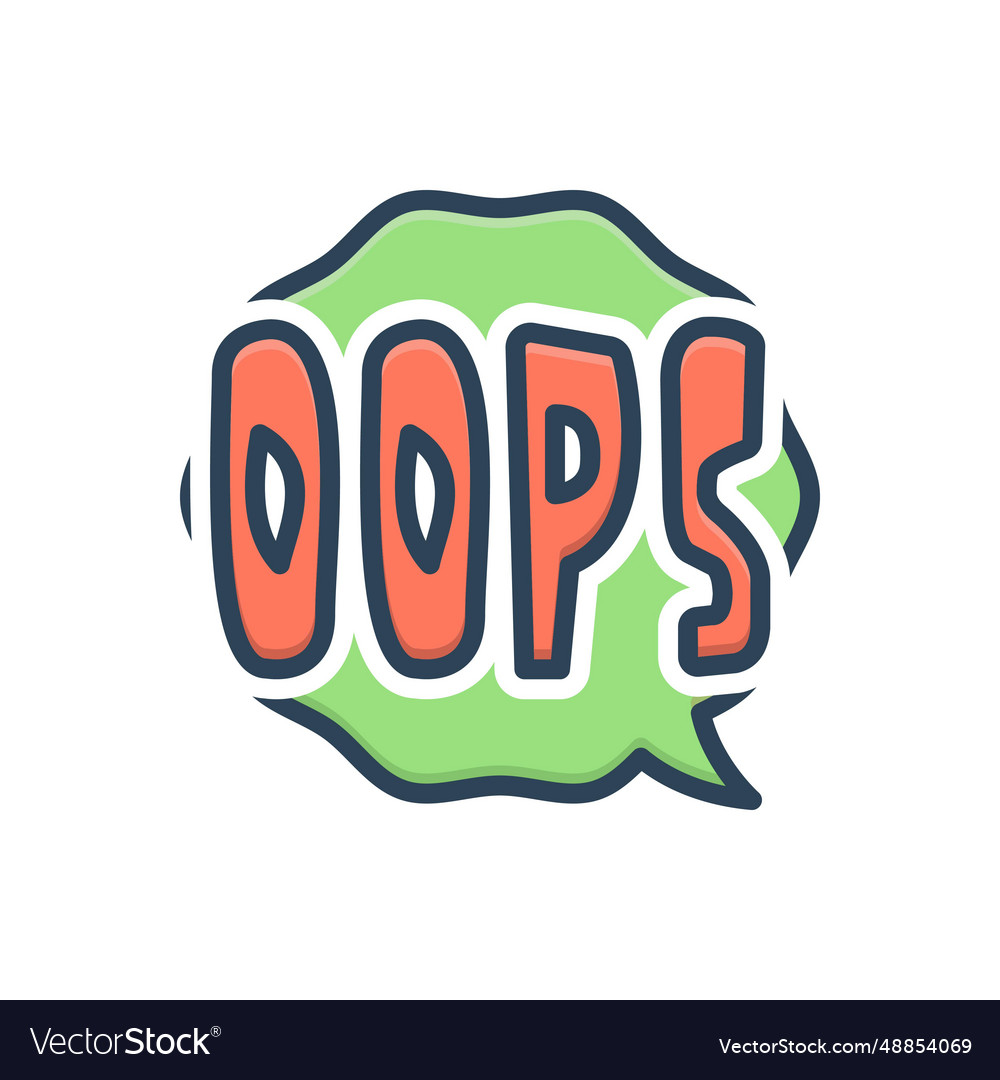 Oops Royalty Free Vector Image Vectorstock Oops Royalty Free Vector Image Vectorstock