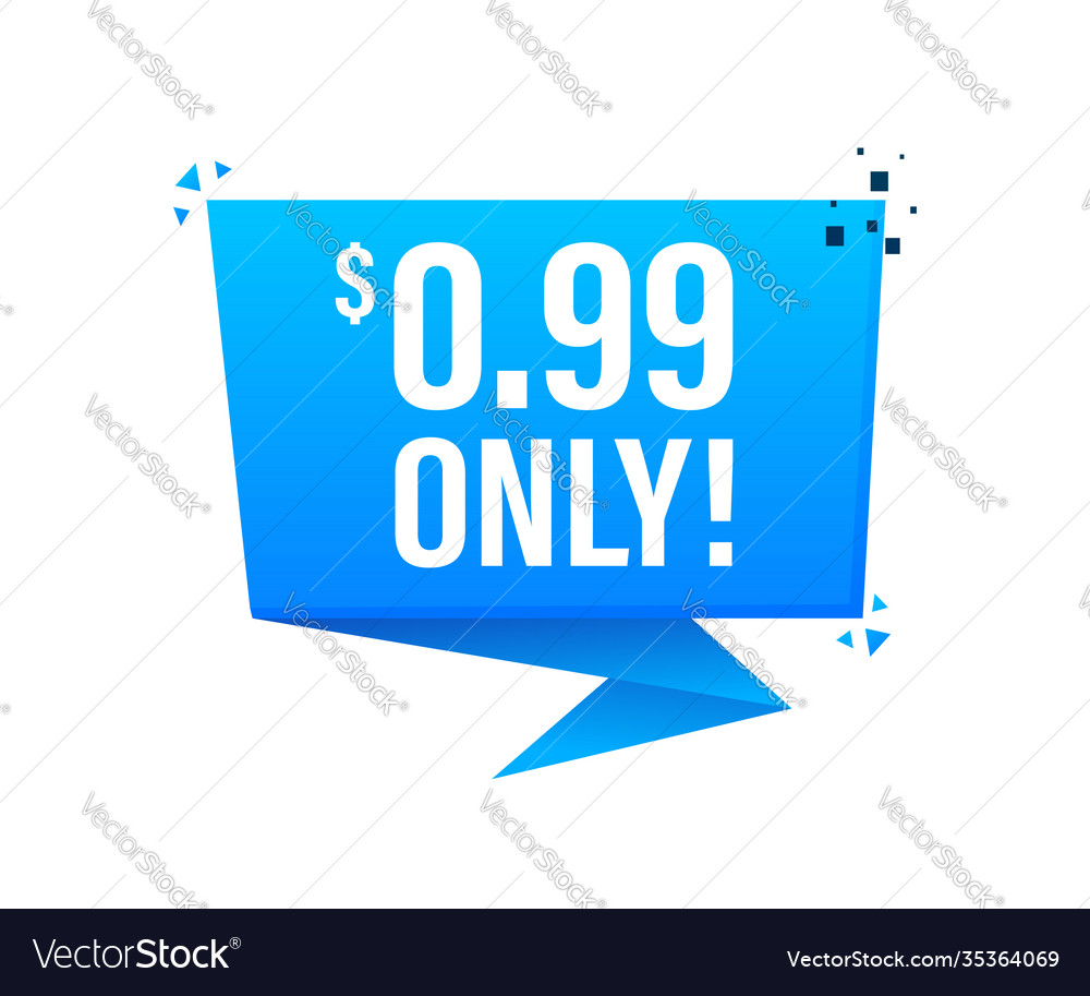 Sale 099 dollars only offer badge sticker design