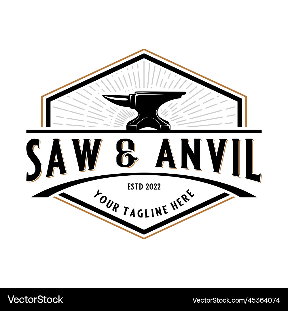 Blacksmith iron anvil Royalty Free Vector Image