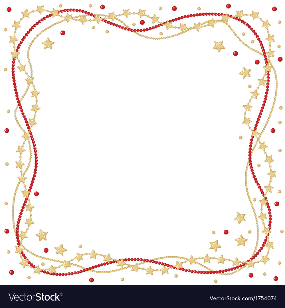 Download Garland frame Royalty Free Vector Image - VectorStock