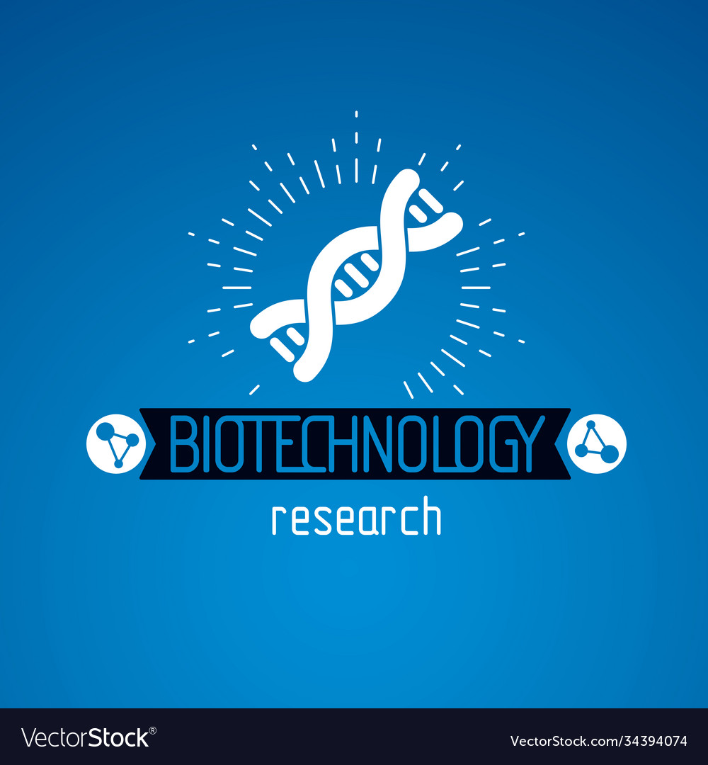 Model human dna double helix bioengineering Vector Image