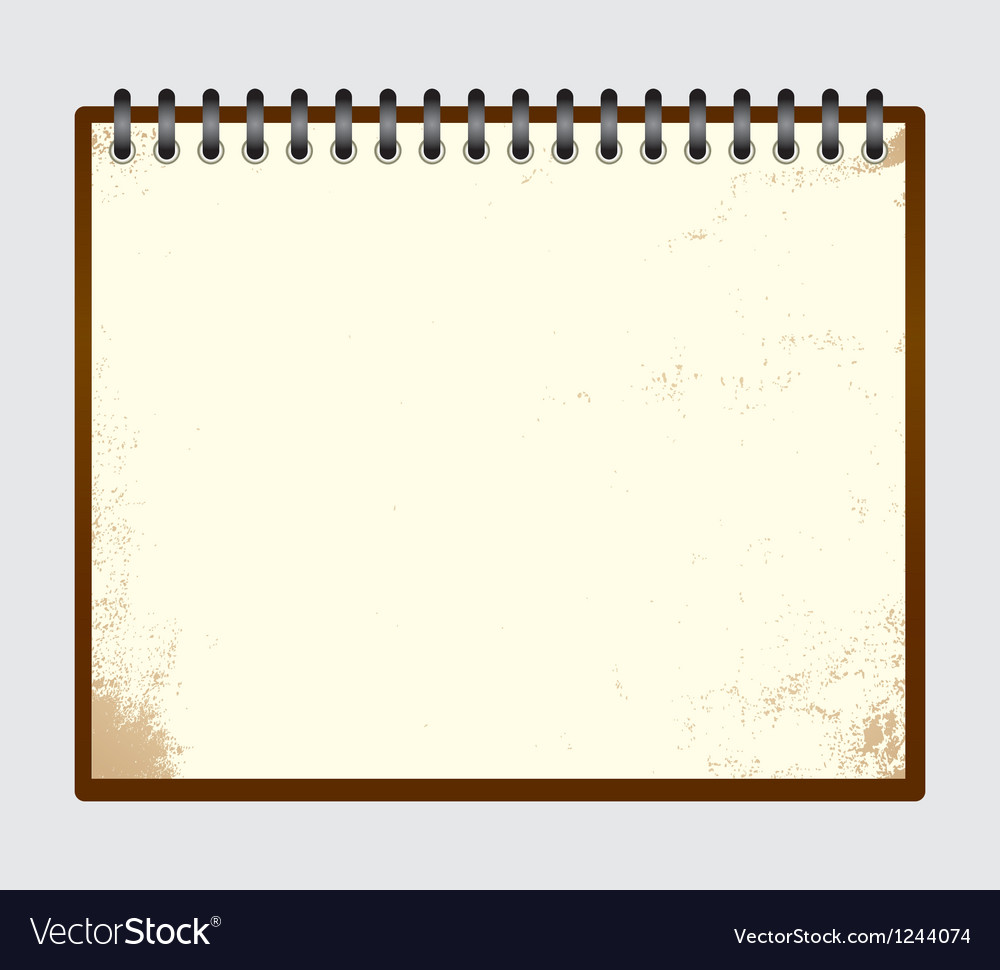 Notebook 001 Royalty Free Vector Image - VectorStock