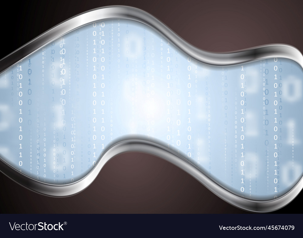 Abstract technical background with metal wave