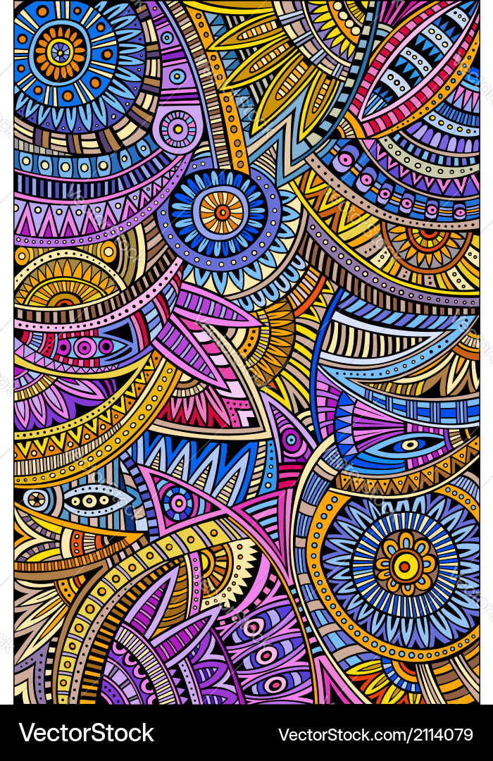 Abstract tribal ethnic background pattern Vector Image