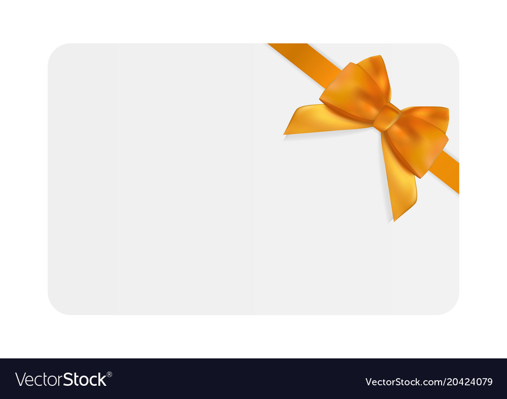 Premium Vector Blank T Card Template With Orange Bow And Ribbon My Xxx Hot Girl 9761