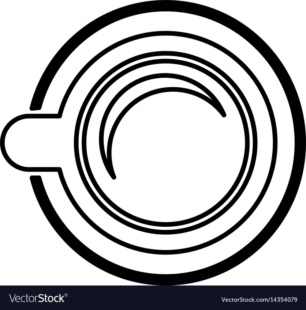 Coffee cup silhouette isolated icon