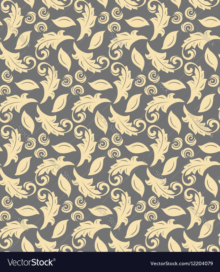 Floral fine seamless pattern