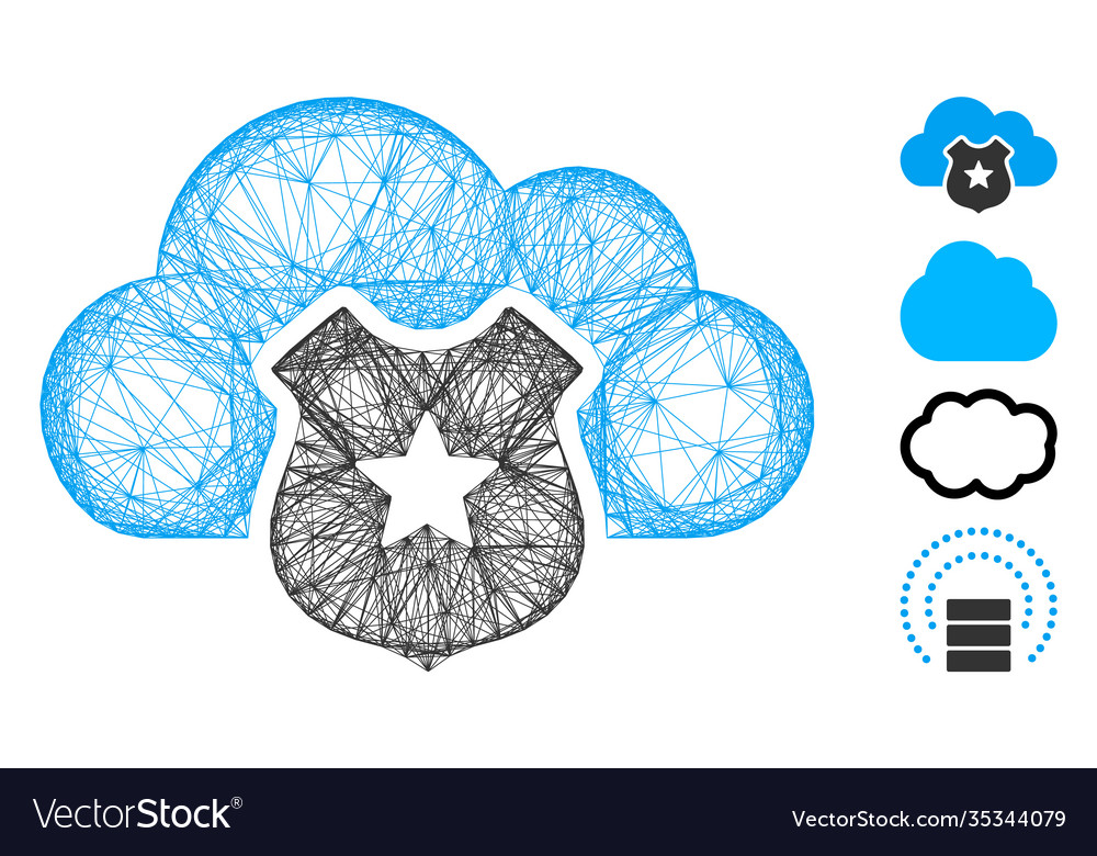 Hatched cloud shield mesh