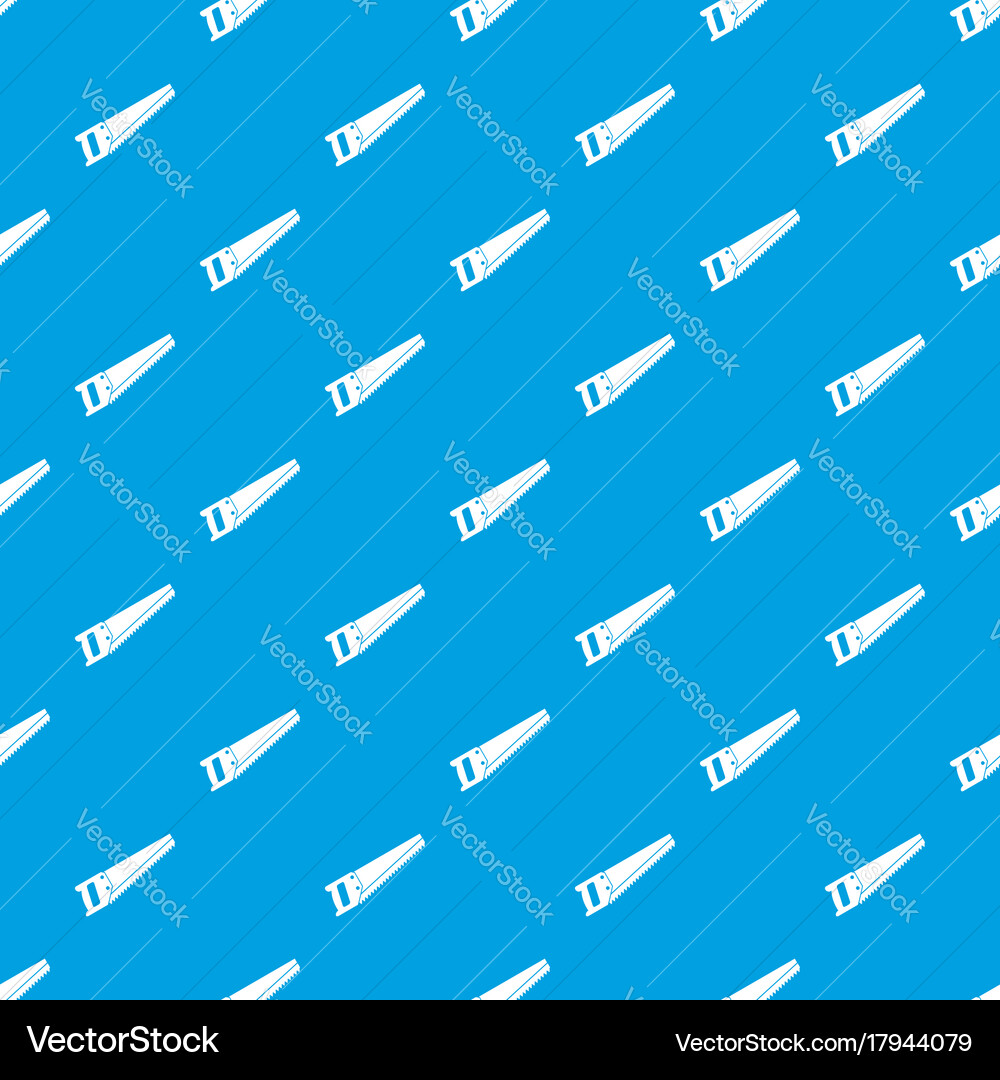 Saw pattern seamless blue Royalty Free Vector Image