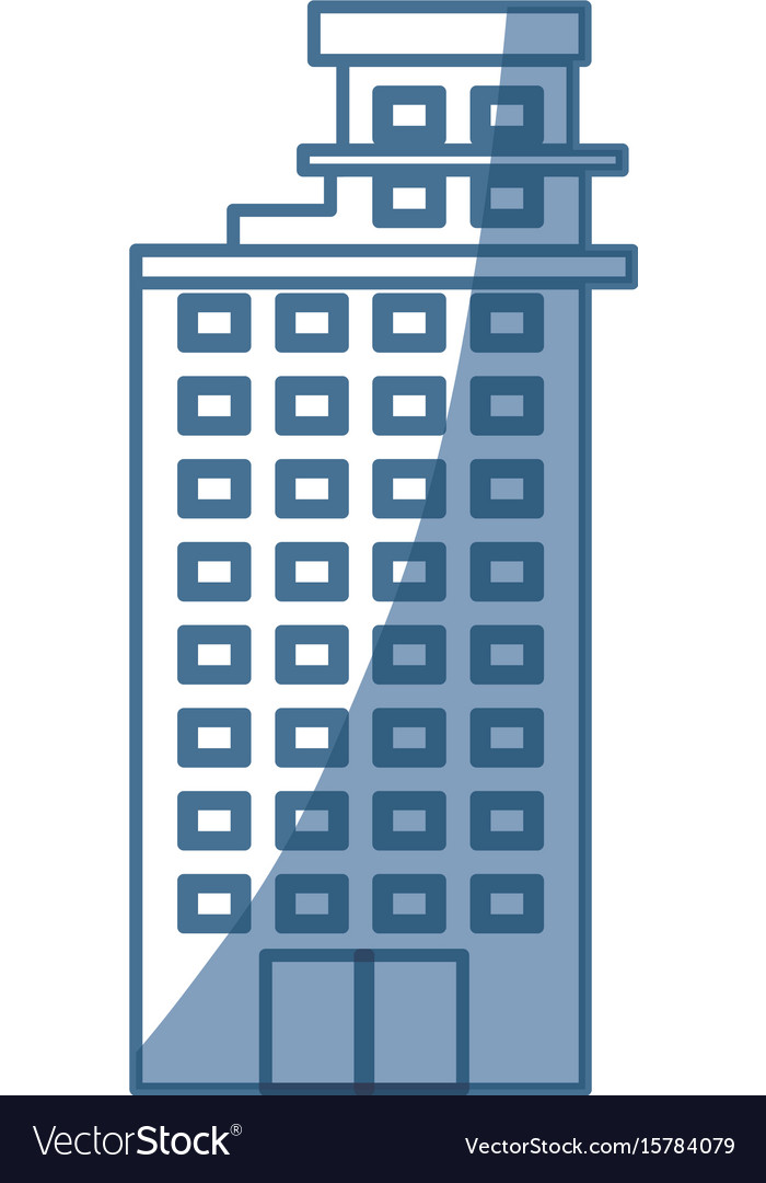 Urban edifice tower Royalty Free Vector Image - VectorStock