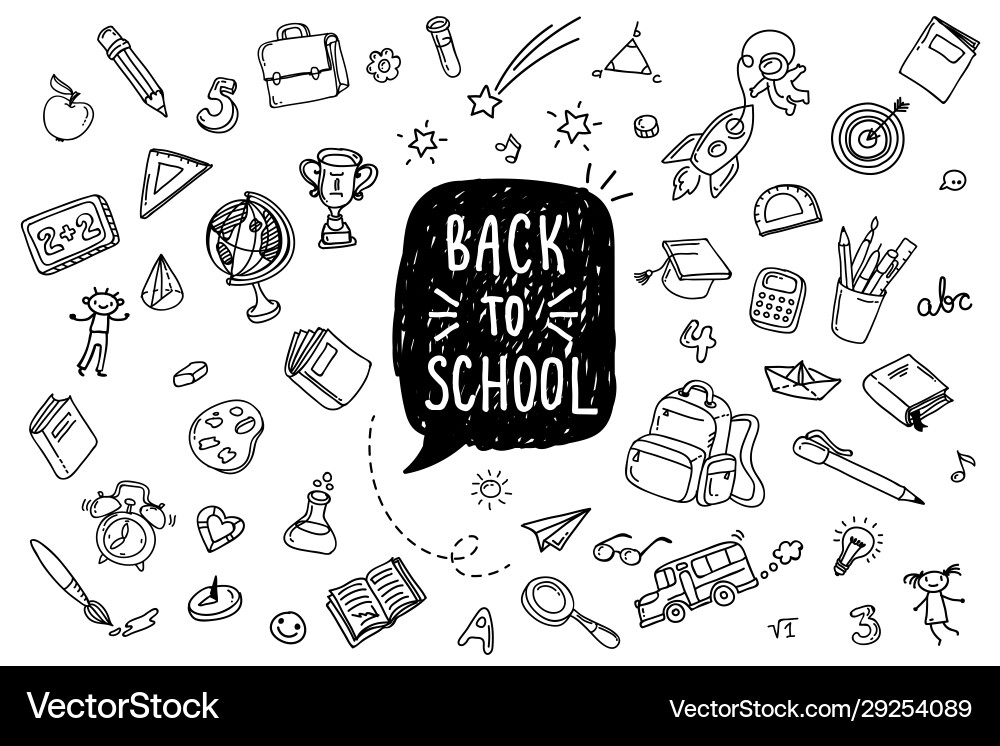Back to school Royalty Free Vector Image - VectorStock