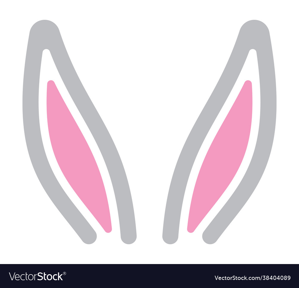 Easter bunny ears Royalty Free Vector Image VectorStock