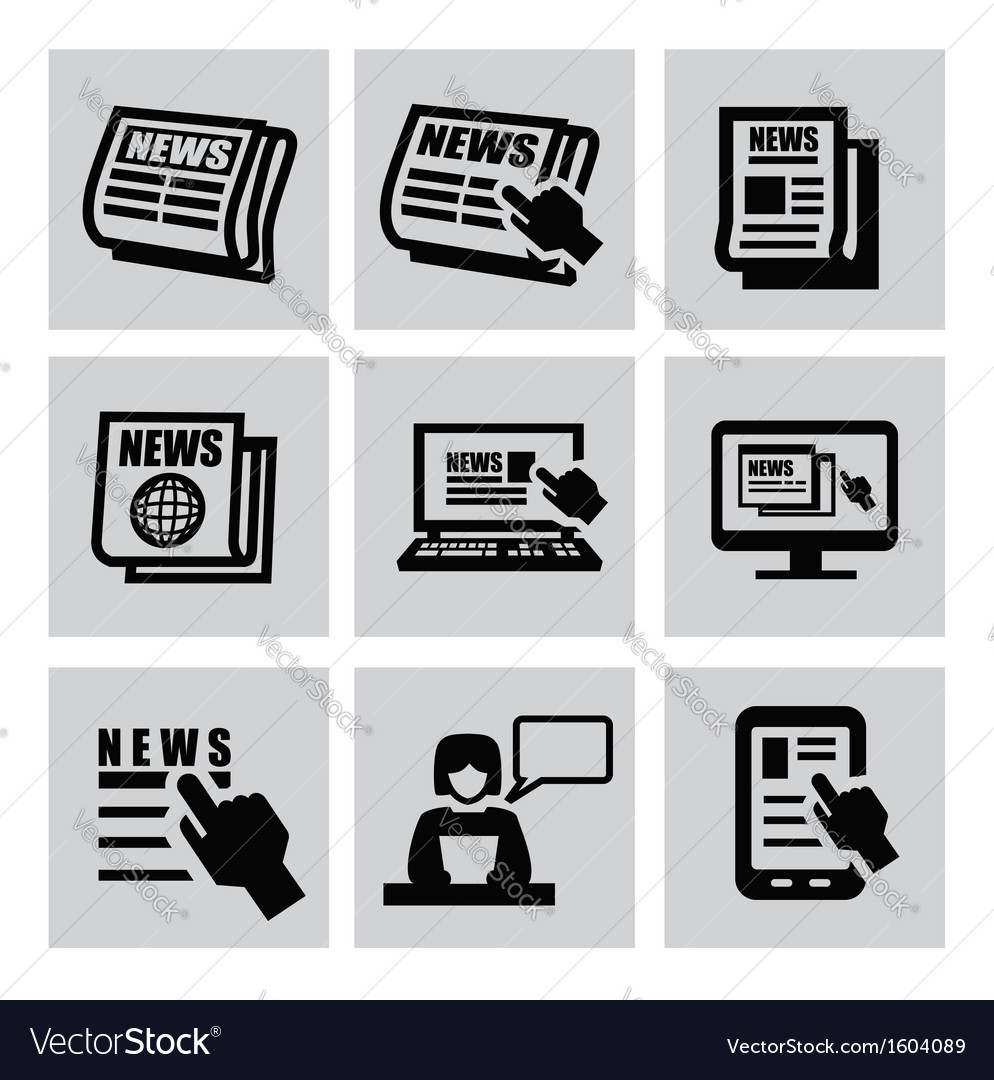 Newspaper icons