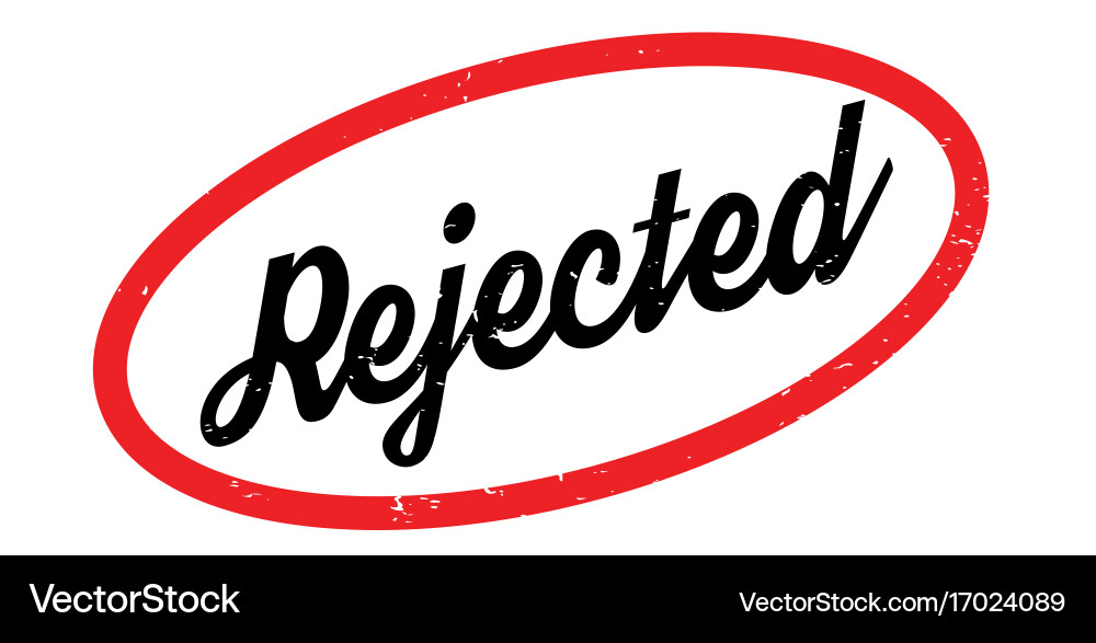 Rejected rubber stamp Royalty Free Vector Image