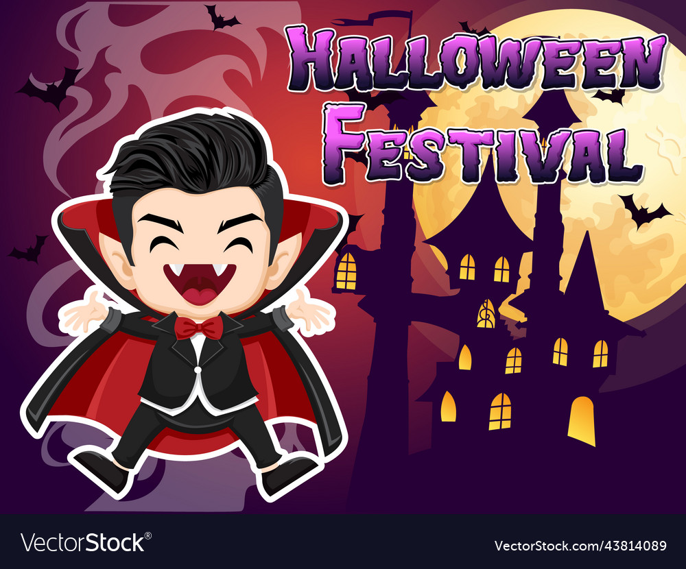 Vampir Cartoon halloween Charakter