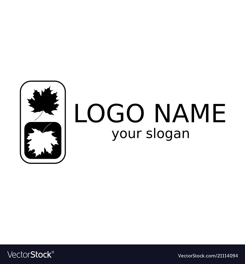 Maple leaves black and white logo